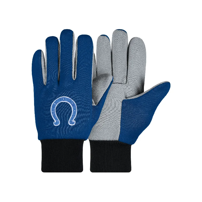 Indianapolis Colts NFL Colored Palm Utility Gloves