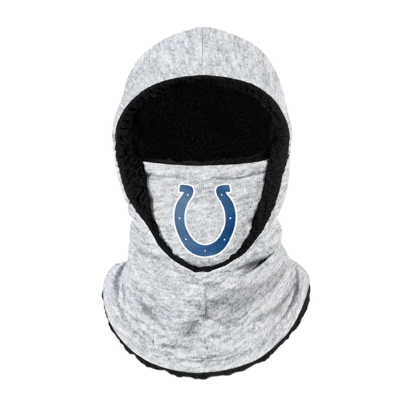 Indianapolis Colts NFL Heather Grey Big Logo Hooded Gaiter