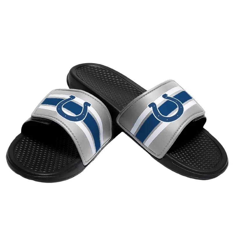 Indianapolis Colts NFL Mens Stripe Legacy Sport Slides