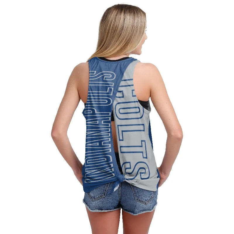 Indianapolis Colts NFL Womens Tie-Breaker Sleeveless Top