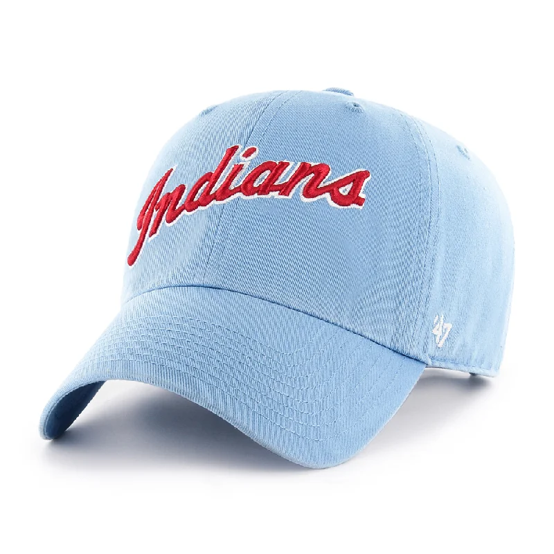 Indianapolis Indians '47 Adult Columbia 1980's Wordmark Script Adjustable Clean Up Cap