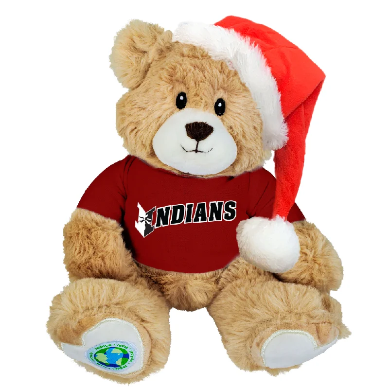 Indianapolis Indians Plush Santa Hat Ethel Bear