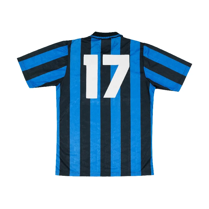 INTER MILAN 1991-92 PLAYER ISSUE HOME SHIRT - 17 - XL