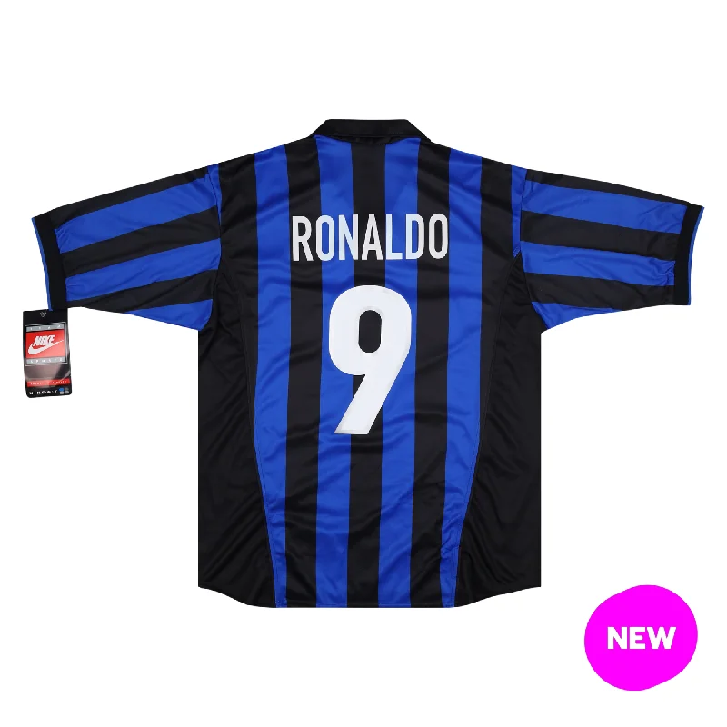 INTER MILAN 1998-99 HOME SHIRT - RONALDO 9 - XL