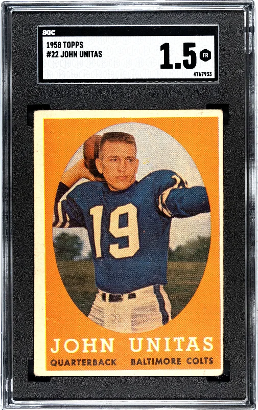 John Unitas 1958 Topps #22 SGC 1.5