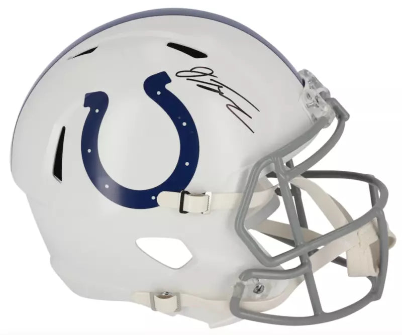 Jonathan Taylor Autographed Indianapolis Colts Speed Full Size Helmet Fanatics