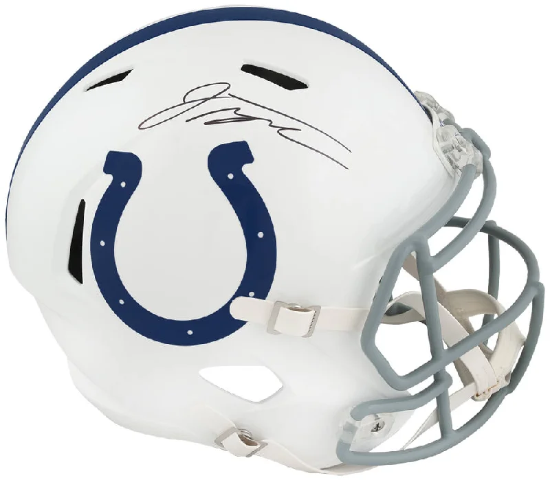 Jonthan Taylor Signed Indianapolis Colts Riddell Full Size Speed Replica Helmet - (Fanatics)