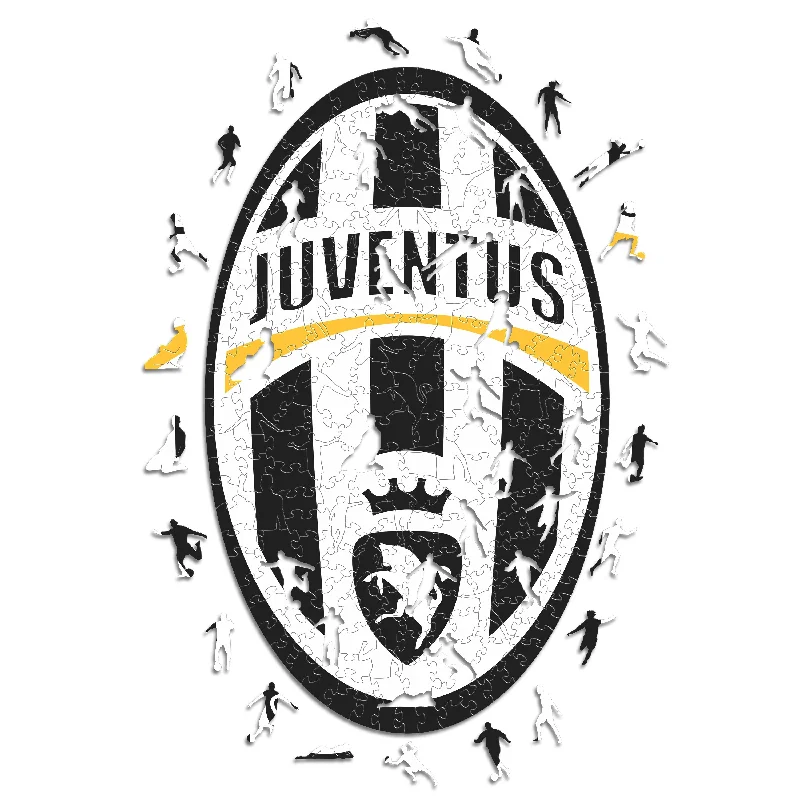 Juventus FC® Retro Logo - Rompecabezas de Madera