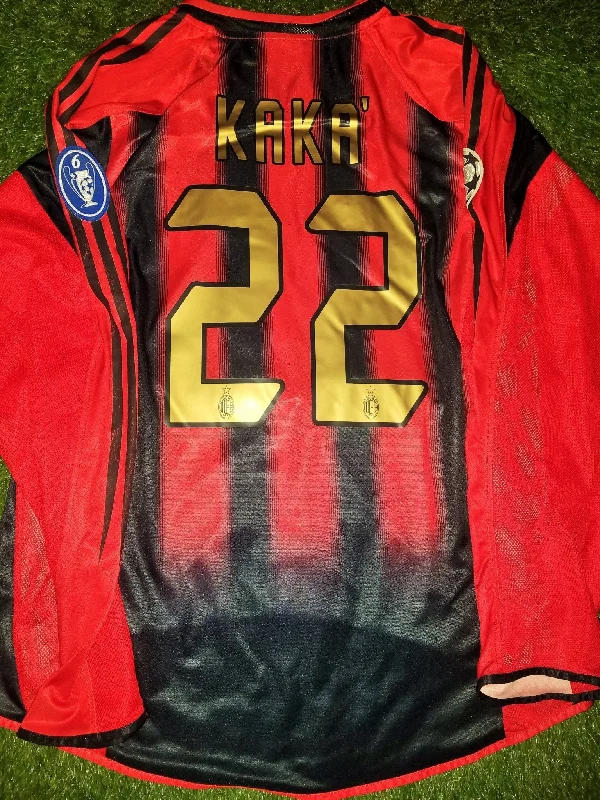 Kaka AC Milan 2004 2005 UEFA Long Sleeve Home Jersey Shirt Maglia L SKU# 302712 AHJ001