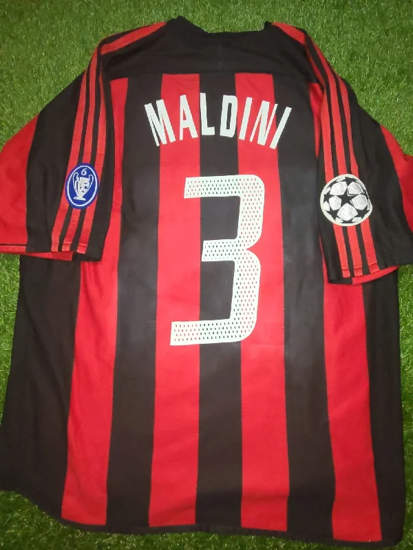 Maldini AC Milan 2003 2004 UEFA Player Issue Jersey Shirt Maglia M SKU# 021765 AHJ001