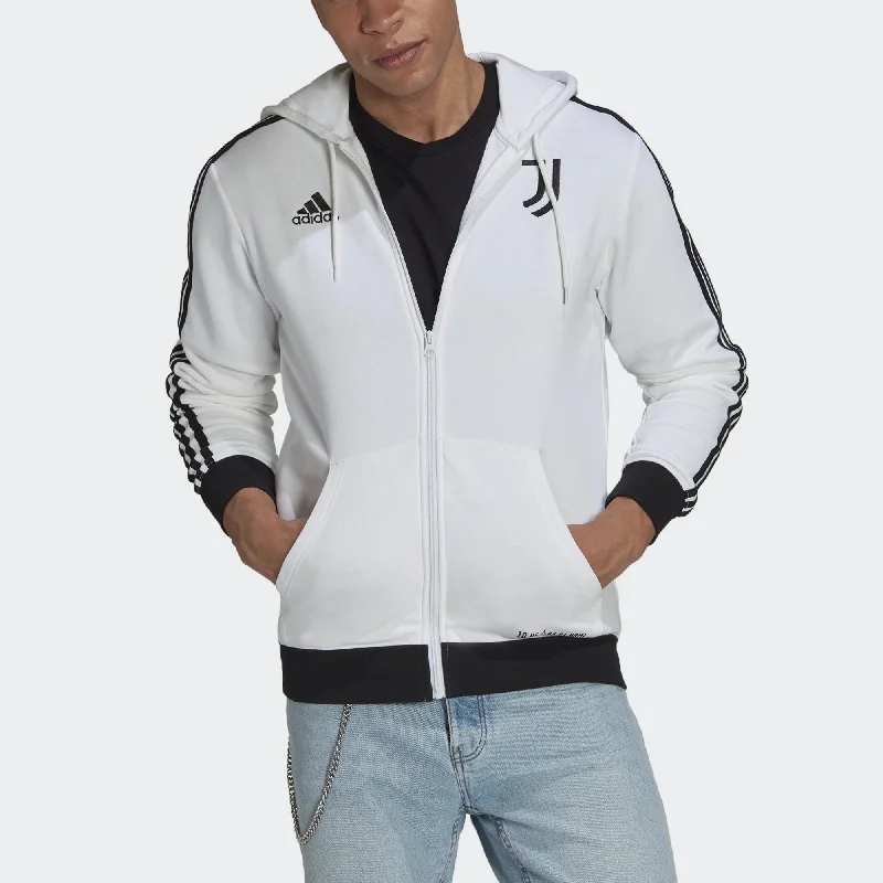 Men's adidas Juventus 3-Stripes Full-Zip Hoodie