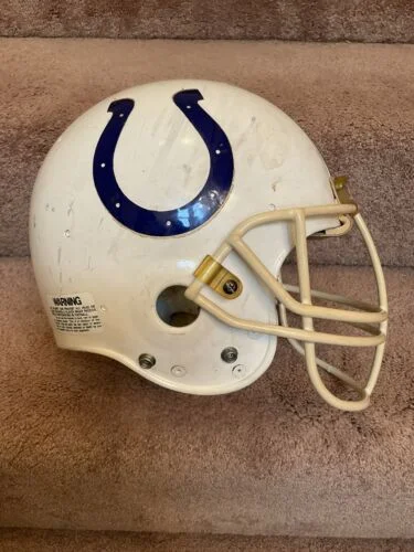 Original Riddell AF2 Indianapolis Colts Football Helmet Game Used NOPDW Facemask