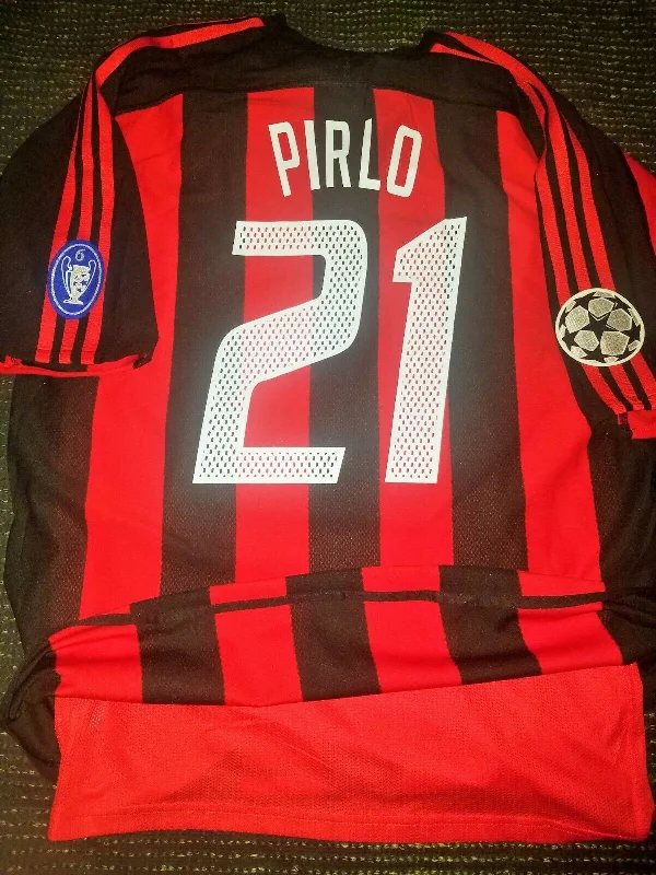 Pirlo AC Milan 2003 2004 UEFA MATCH ISSUED Jersey Shirt Maglia L