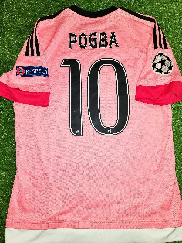 Pogba Juventus 2015 2016 Away Pink Drake UEFA Jersey Shirt Maglia Maillot M SKU# S12846