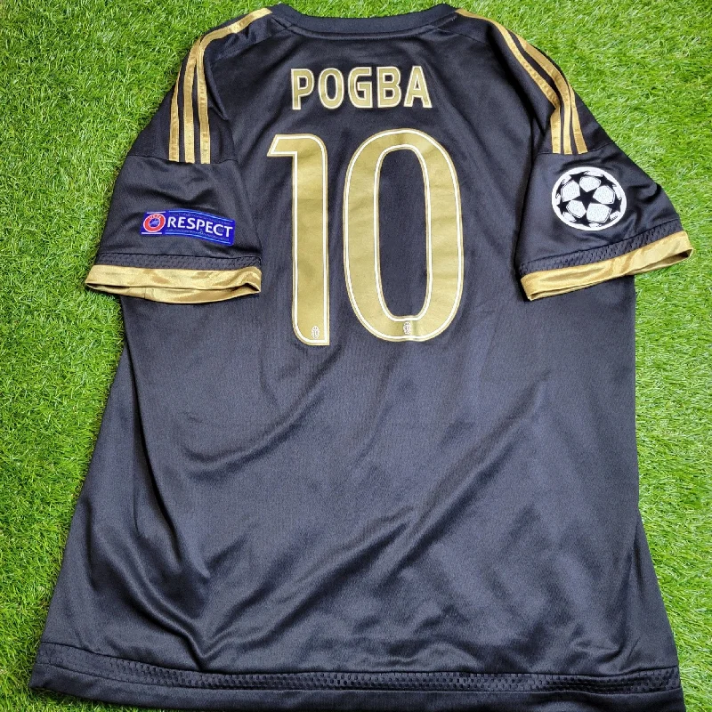 Pogba Juventus 2015 2016 Third UEFA Soccer Jersey Shirt L SKU# S12849