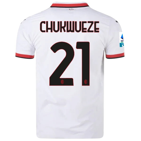 Puma AC Milan Authentic Samuel Chukwueze Away Jersey w/ Series A Patch 24/25 (Puma White)