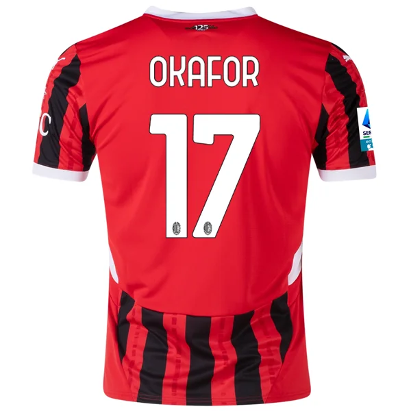 Puma AC Milan Noah Okafor Home Jersey w/ Serie A Patch 24/25 (Puma Red/Puma Black)