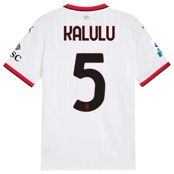 Puma AC Milan Pierre Kalulu Away Jersey w/ Serie A Patch 24/25 (Puma White)