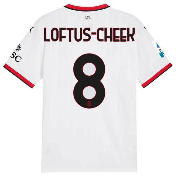 Puma AC Milan Ruben Loftus-Cheek Away Jersey w/ Serie A Patch 24/25 (Puma White)