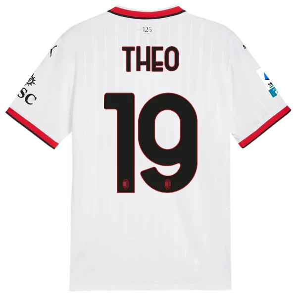 Puma AC Milan Theo Hernandez Away Jersey w/ Serie A Patch 24/25 (Puma White)