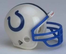 Indianapolis Colts Riddell NFL Pocket Pro Helmet 1995-2003 Throwback (White Helmet with Blue mask)