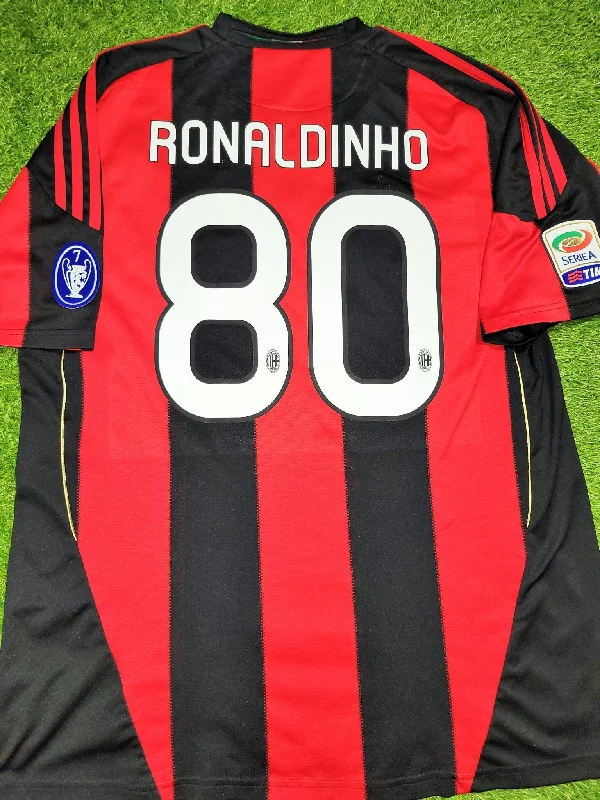 Ronaldinho AC Milan 2010 2011 Home Soccer Jersey Shirt XL SKU# P96288