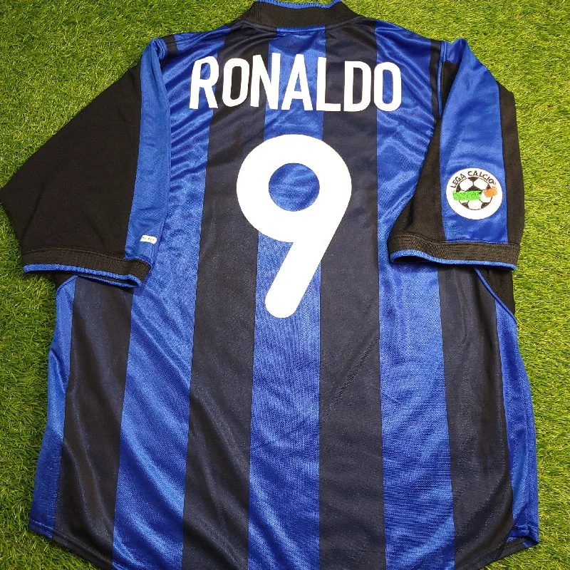 Ronaldo Inter Milan 2000 2001 Home Soccer Jersey Shirt L