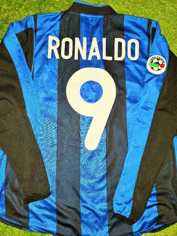 Ronaldo Inter Milan 2000 2001 Nike Long Sleeve Jersey Shirt Maglia L