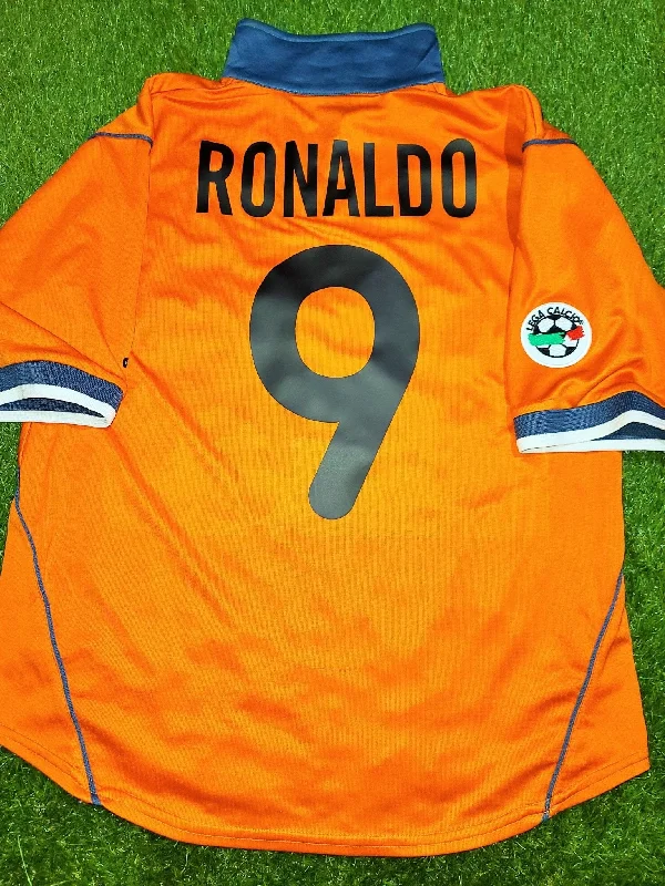 Ronaldo Inter Milan 2000 2001 Third Orange Jersey Shirt Maglia M