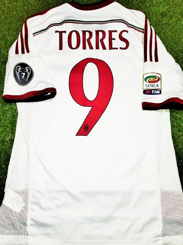 Torres AC Milan 2014 - 2015 Away Jersey Shirt Camiseta Maglia Trikot M SKU# F77741