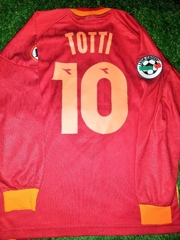 Totti As Roma Diadora 1997 1998  Long Sleeve Jersey Maglia Shirt M