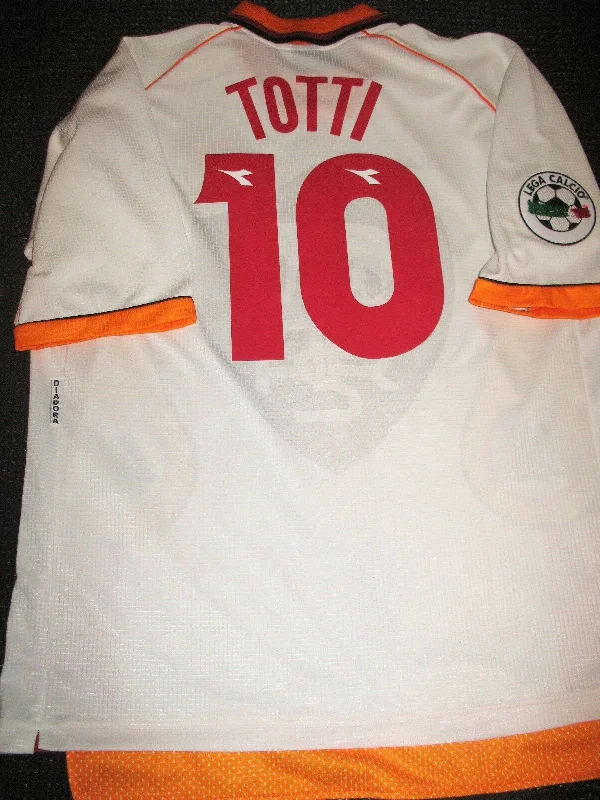 Totti As Roma Diadora 1997 1998 White Jersey Maglia Shirt XL