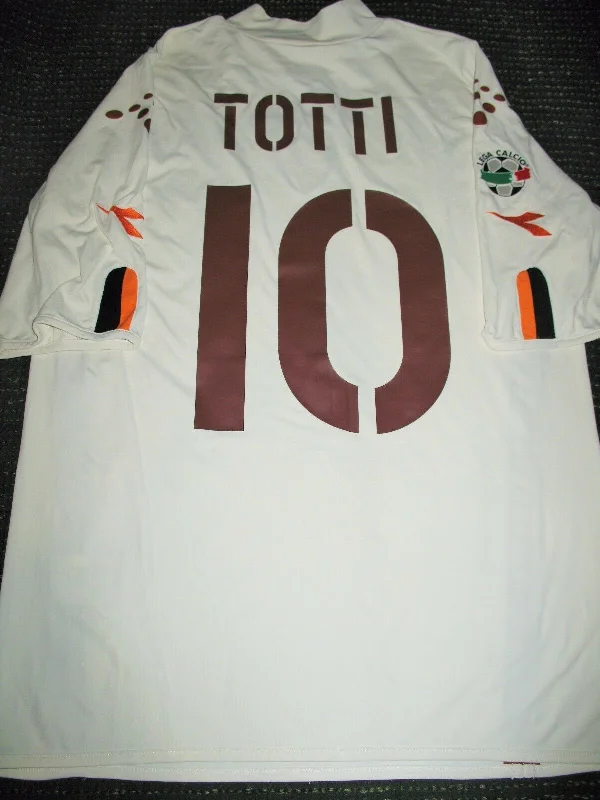 Totti As Roma Diadora White 2003 2004 Jersey Shirt XL