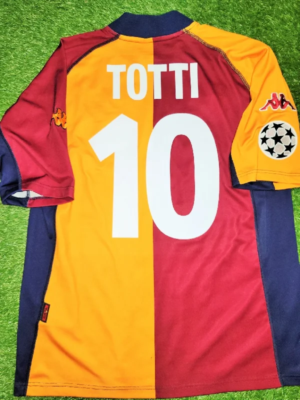 Totti As Roma Kappa 2001 2002 Third European UEFA Soccer Jersey Shirt L