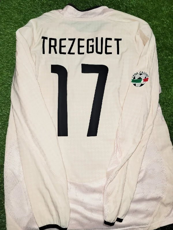 Trezeguet Juventus 2003 2004 Away Soccer Jersey Shirt L