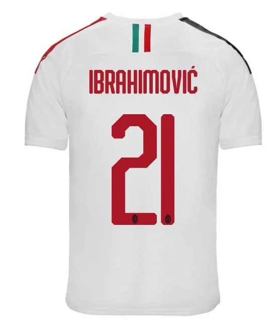 Zlatan Ibrahimovic AC Milan 19/20 Away Jersey